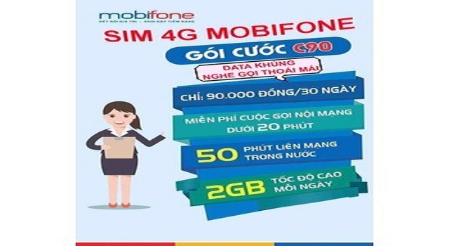 Nhận ưu đãi khủng ngay khi đăng ký gói cước C90 Mobifone